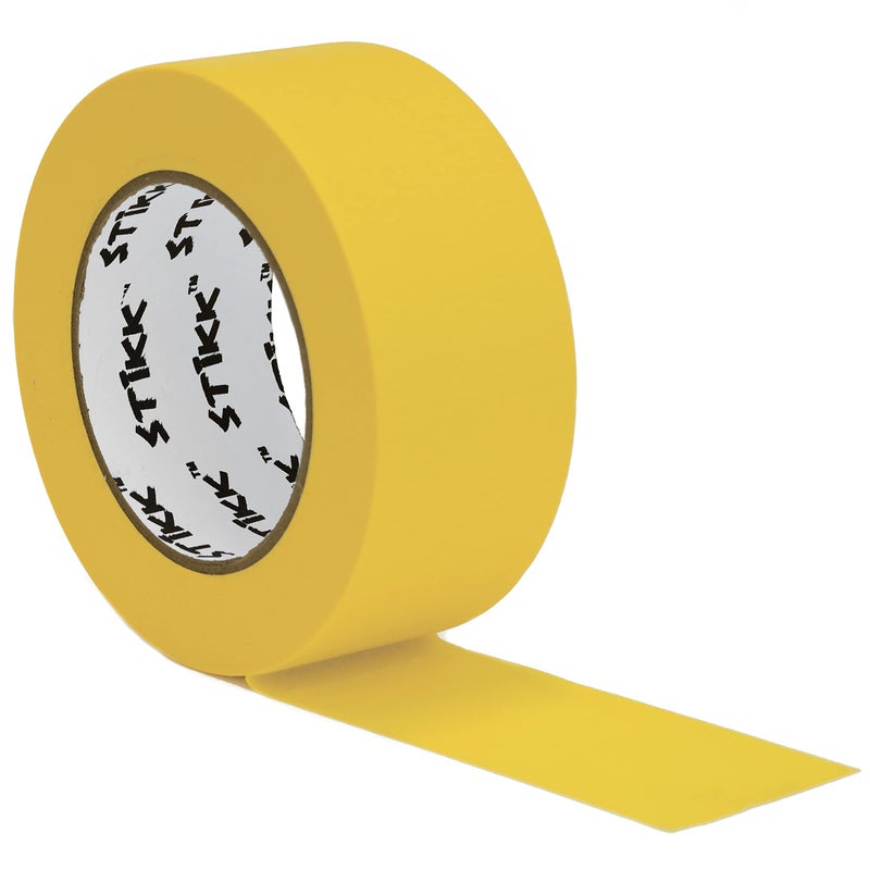STIKK Painters Tape - 1pk Yellow Painter Tape - 2 inch x 60 Yards - Paint Tape for Painting, Edges, Trim, Ceilings - Masking Tape for DIY Paint Projects - Residue-Free Painting Tape - Image 1